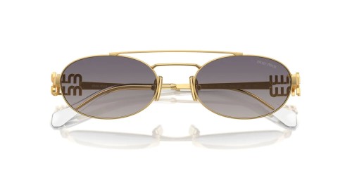 MIU MIU MU 54ZS - 5AK30C - 53 Sonnenbrillen Gold Oval