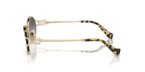MIU MIU MU 52YS - ZVN5D1 - 54 Sonnenbrillen Gold, Havanna Oval