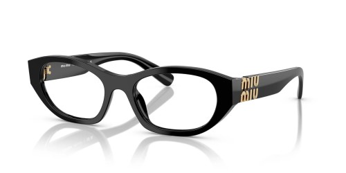 MIU MIU MU 03WV - ​16K1O1 - ​53 Brillenfassungen Schwarz Oval